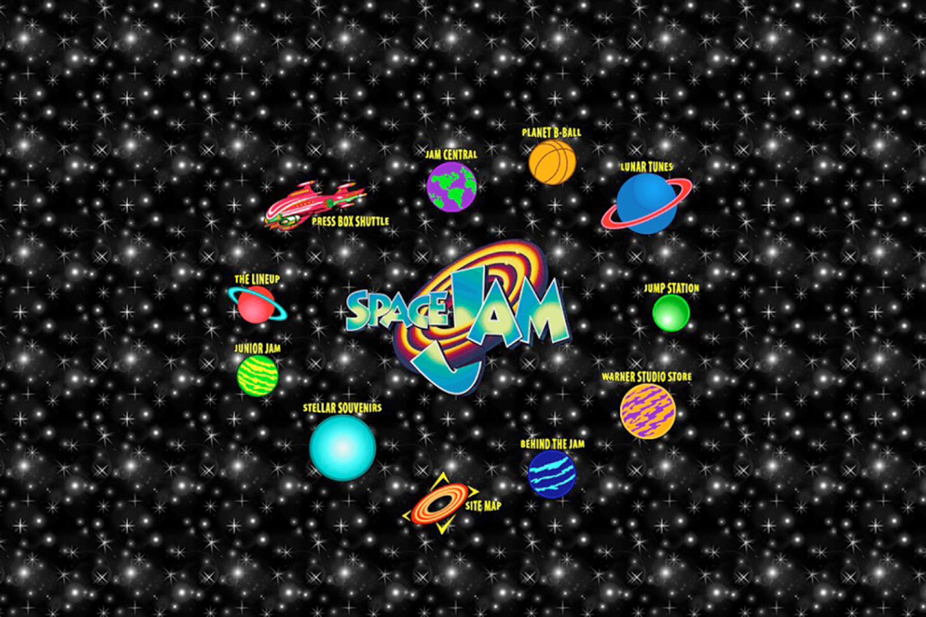 Space Jam Website Homepage